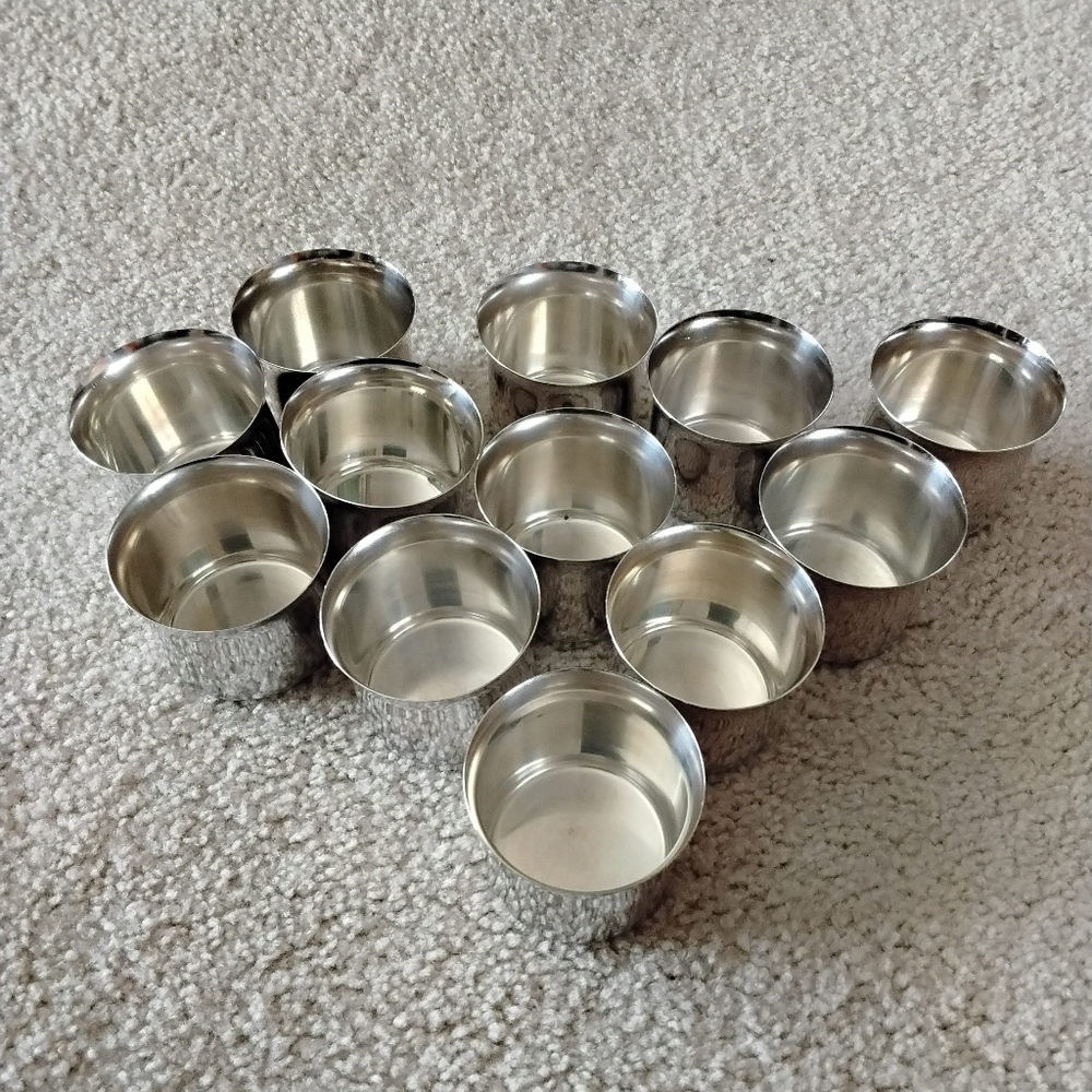 International Silver Handleless Cups